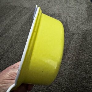 Vibrant Yellow Enamel Bowl le cruexe